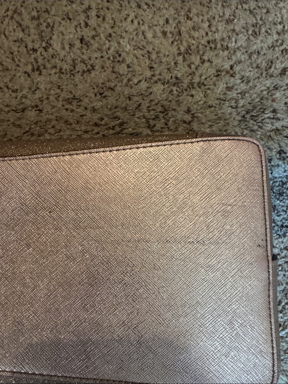 kate spade Metallic Rose Gold Glitter Tote - Picture 4 of 14